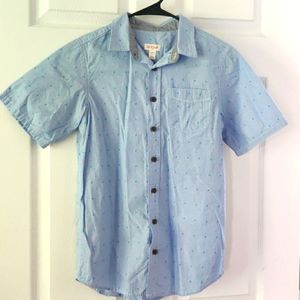 Cat & Jack short sleeve light blue  button down